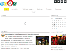 Tablet Screenshot of mgok.wachock.pl